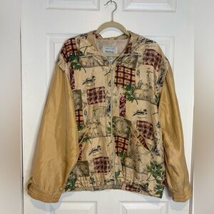 Vintage Oleg Cassini Silk Jacket in Cream